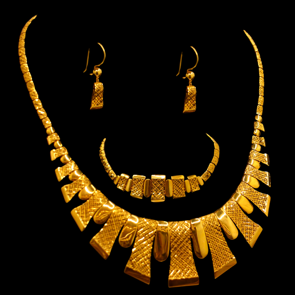 21K Gold Necklace Set